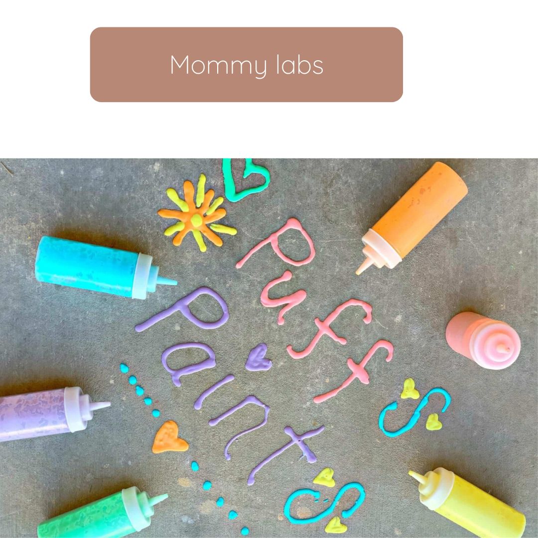 Puffy Paint Ideas - DIY Hack Creations To Canvas - Mommy Labs